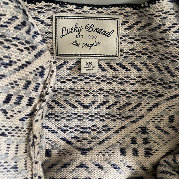 Lucky Brand Knit Jacket Sweater Cardigan - Picture 2 of 4